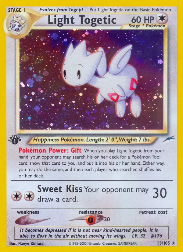 Light Togetic card from Neo Destiny, number 15/105