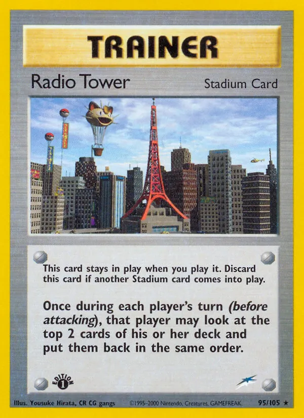 Radio Tower card from Neo Destiny, number 95/105