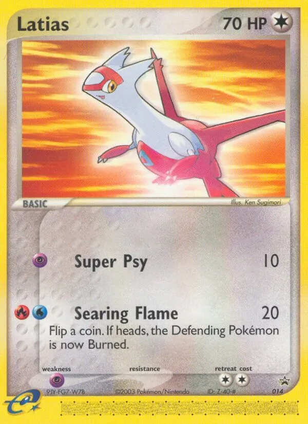 Kaart Latias uit Nintendo Black Star Promos, nummer 14/40