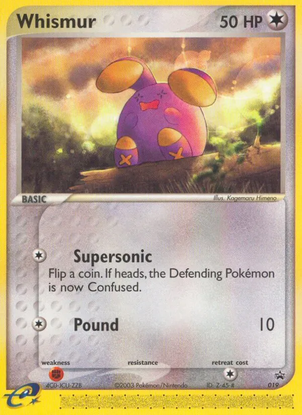 Kartu Whismur dari Nintendo Black Star Promos, nomor 19/40