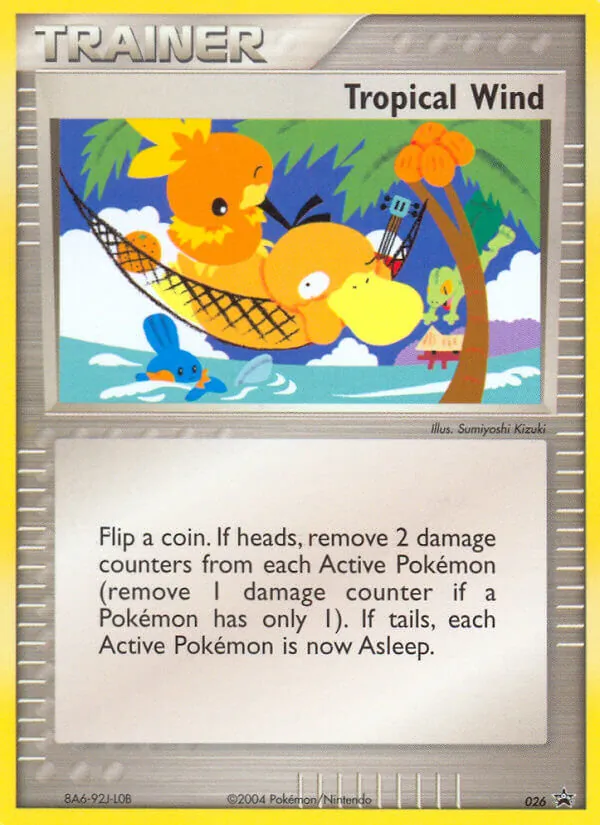 Kartu Tropical Wind dari Nintendo Black Star Promos, nomor 26/40