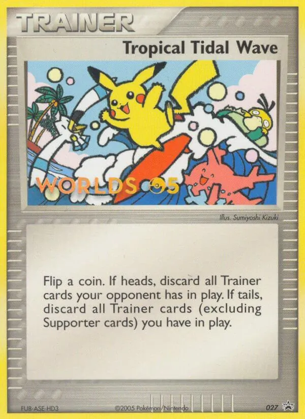 Kaart Tropical Tidal Wave uit Nintendo Black Star Promos, nummer 27/40