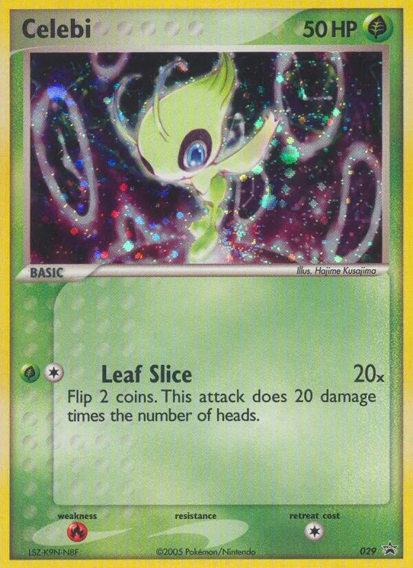 Kartu Celebi dari Nintendo Black Star Promos, nomor 29/40