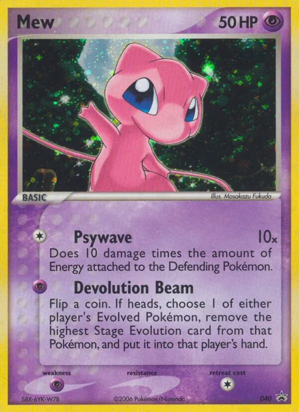 Kaart Mew uit Nintendo Black Star Promos, nummer 40/40