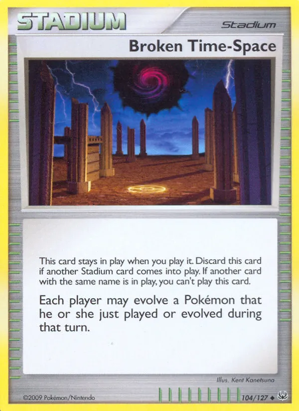 Carta Broken Time-Space de la expansión Platinum, número 104/127