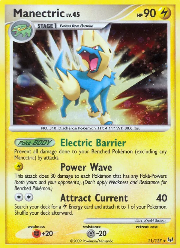 Carta Manectric dell'espansione Platinum, numero 11/127