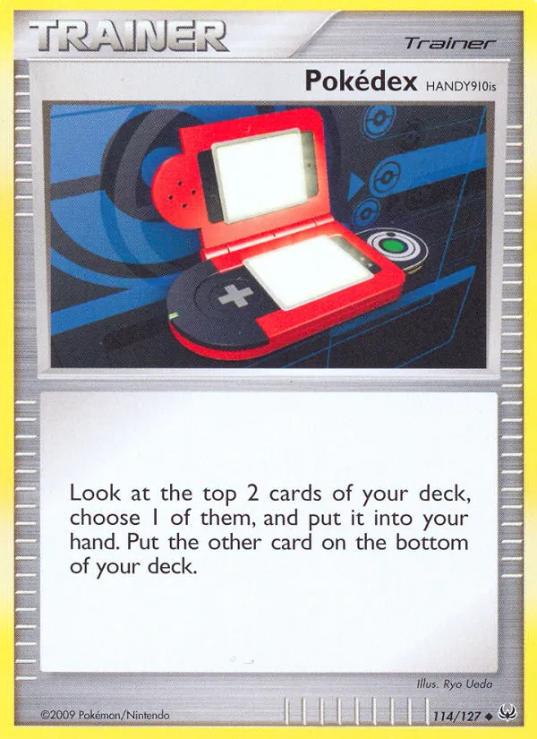 Kartu Pokédex HANDY910is dari Platinum, nomor 114/127
