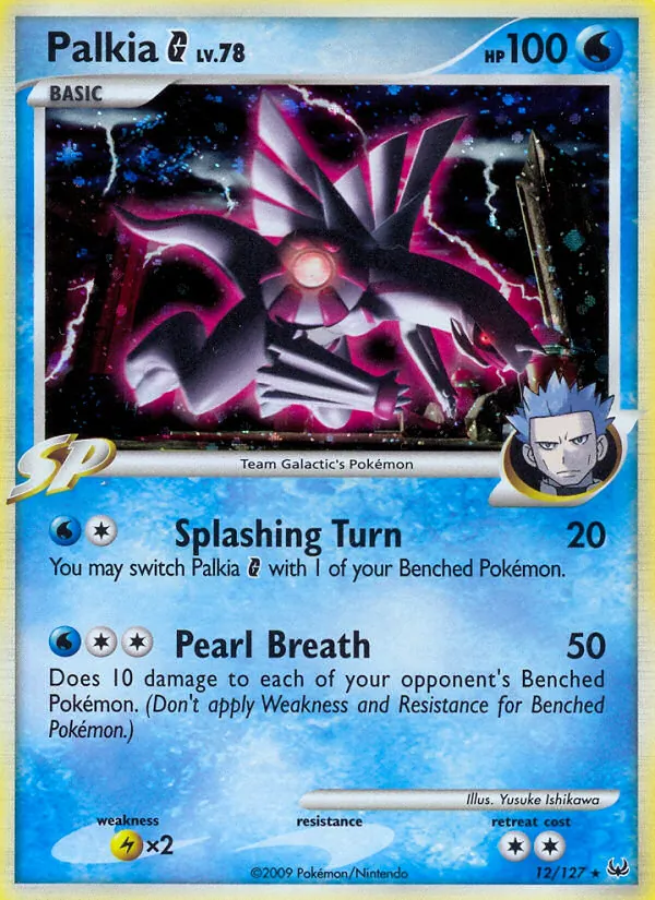 Palkia G card from Platinum, number 12/127