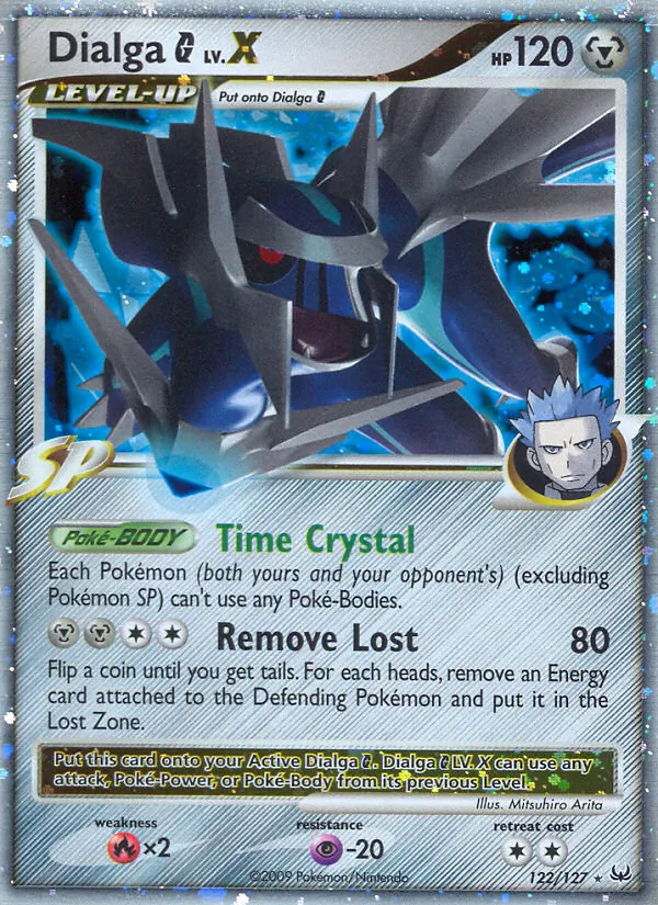 Dialga G LV.X card from Platinum, number 122/127