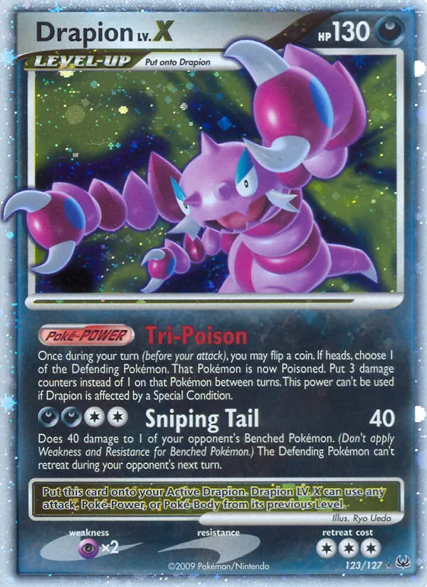 Drapion LV.X card from Platinum, number 123/127