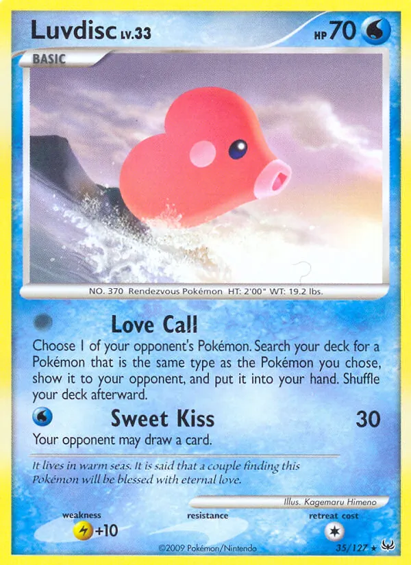 Kartu Luvdisc dari Platinum, nomor 35/127