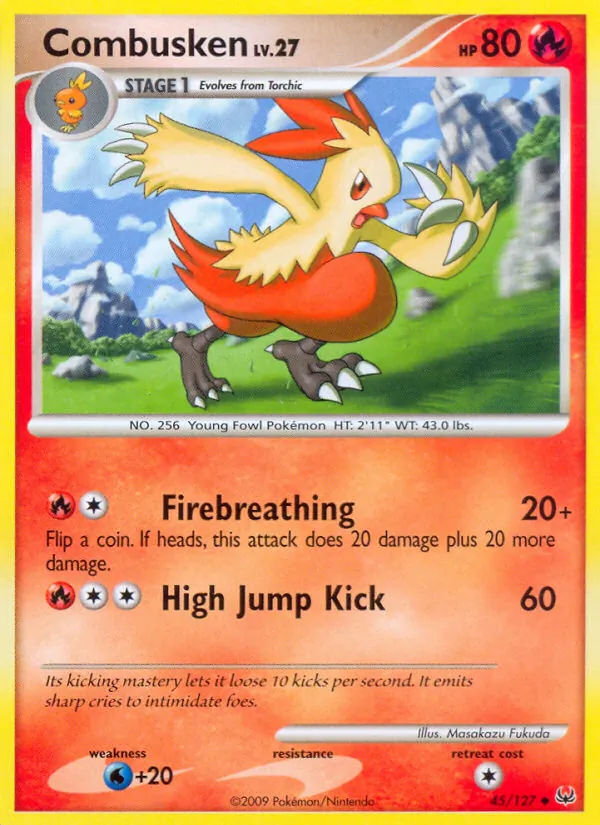 Kaart Combusken uit Platinum, nummer 45/127