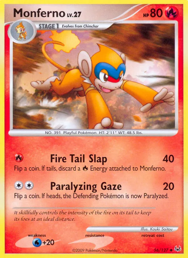 Kaart Monferno uit Platinum, nummer 56/127