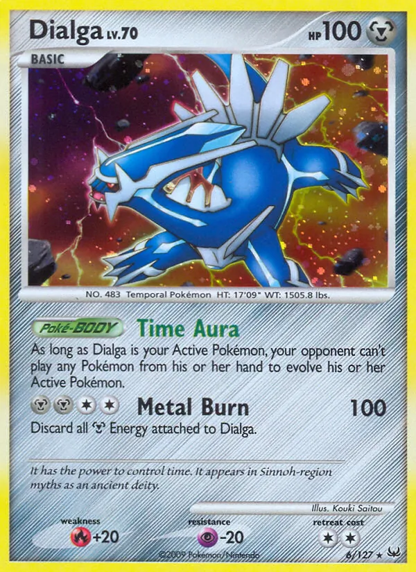 Dialga card from Platinum, number 6/127