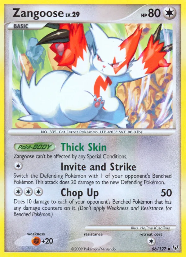Kaart Zangoose uit Platinum, nummer 66/127