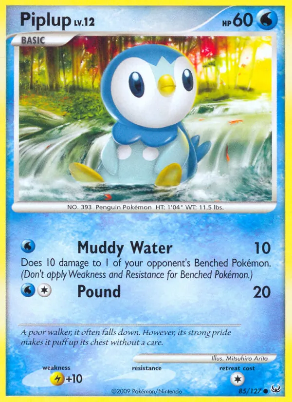 Kartu Piplup dari Platinum, nomor 85/127
