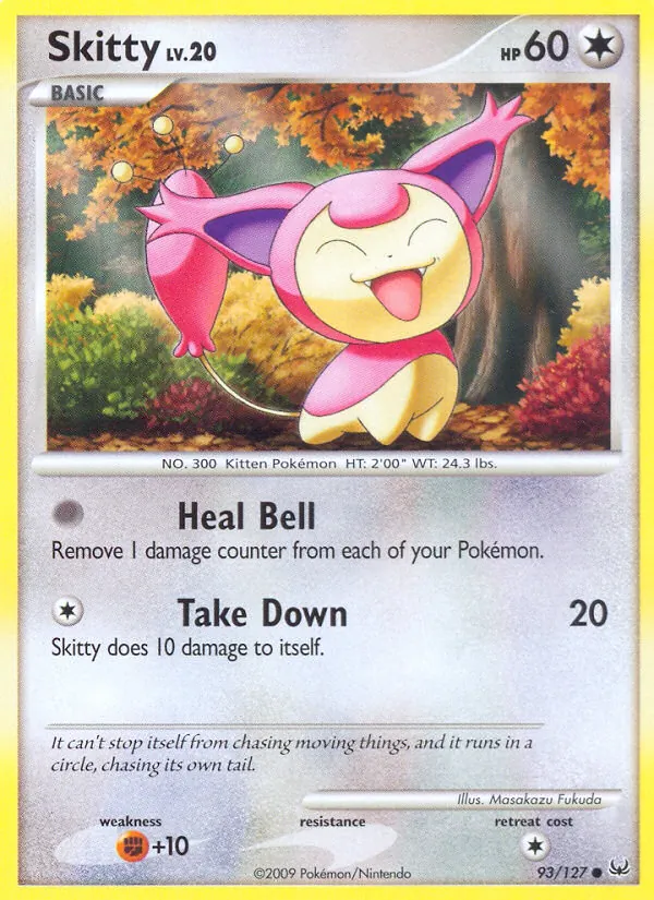 Kartu Skitty dari Platinum, nomor 93/127