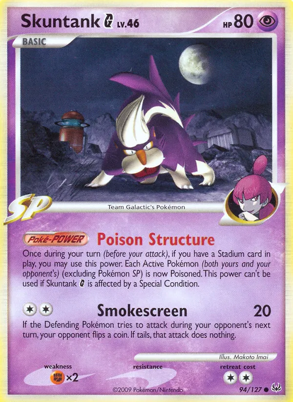 Carta Skuntank G de la expansión Platinum, número 94/127