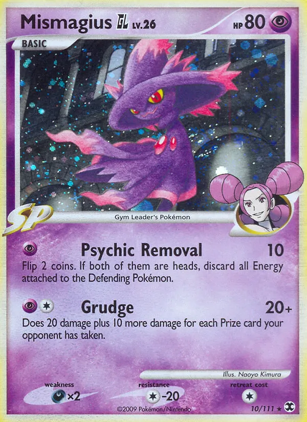 Mismagius GL card from Rising Rivals, number 10/111