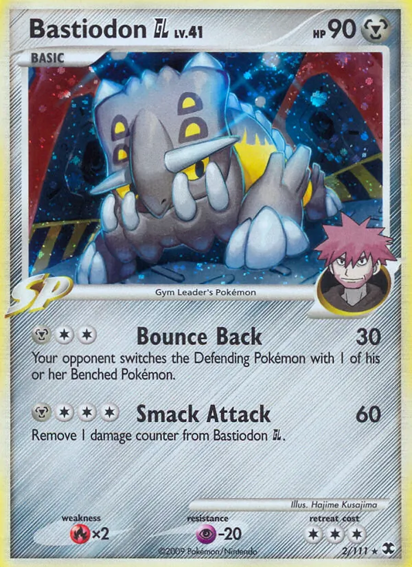 Kartu Bastiodon GL dari Rising Rivals, nomor 2/111