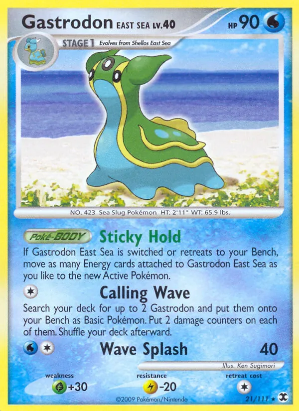 Kartu Gastrodon East Sea dari Rising Rivals, nomor 21/111