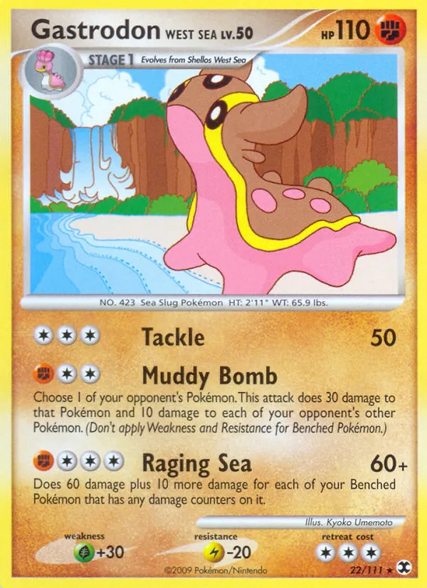 Kartu Gastrodon West Sea dari Rising Rivals, nomor 22/111