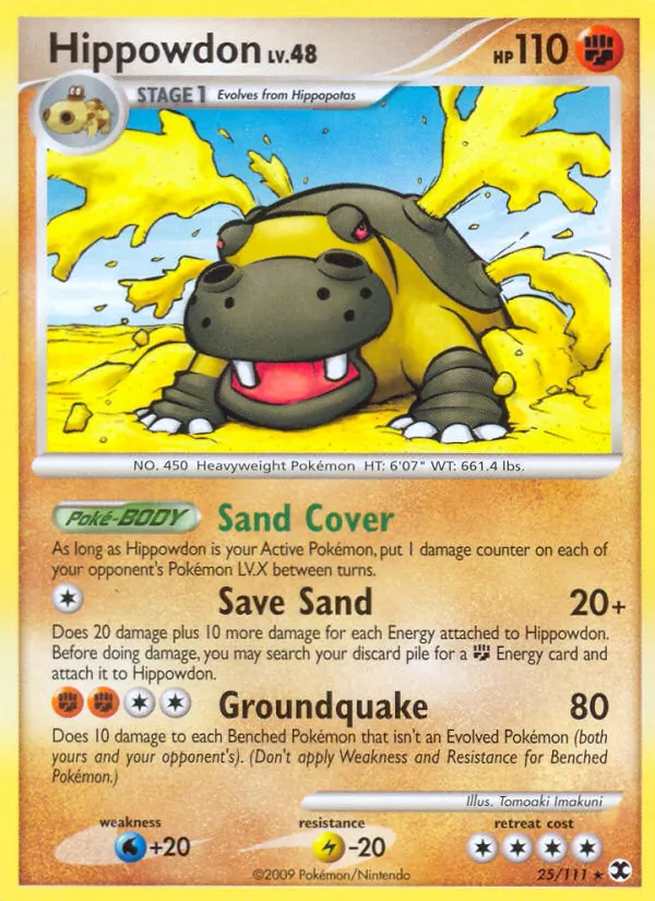 Kaart Hippowdon uit Rising Rivals, nummer 25/111