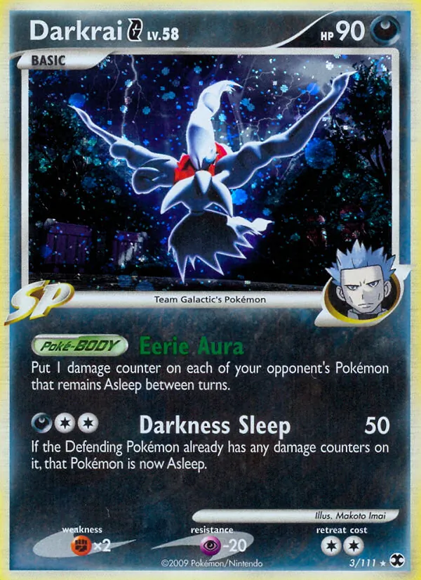 Darkrai G card from Rising Rivals, number 3/111