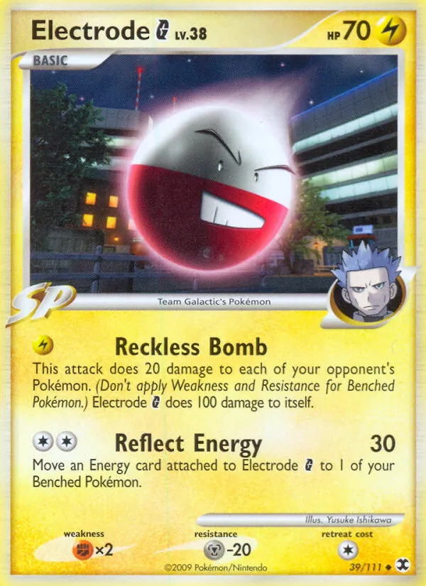 Kartu Electrode G dari Rising Rivals, nomor 39/111