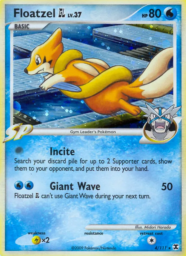 Kartu Floatzel GL dari Rising Rivals, nomor 4/111