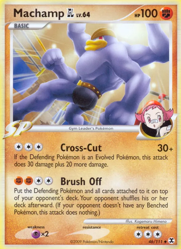 Carta Machamp GL de la expansión Rising Rivals, número 46/111