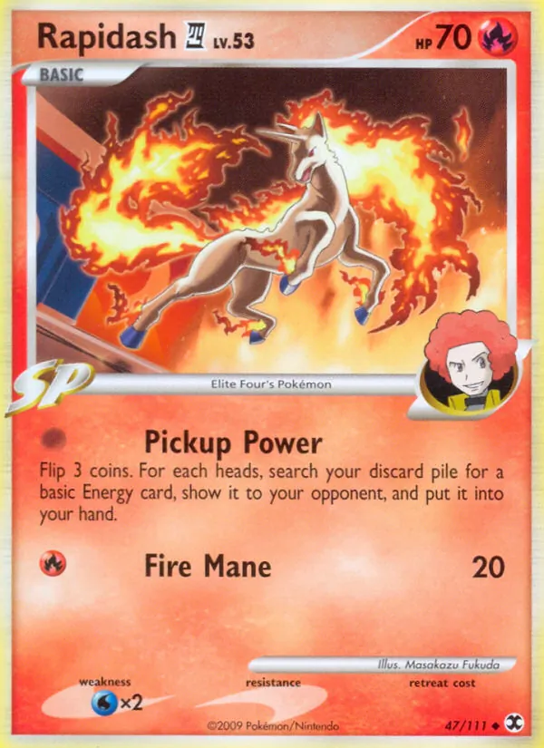 Kartu Rapidash E4 dari Rising Rivals, nomor 47/111