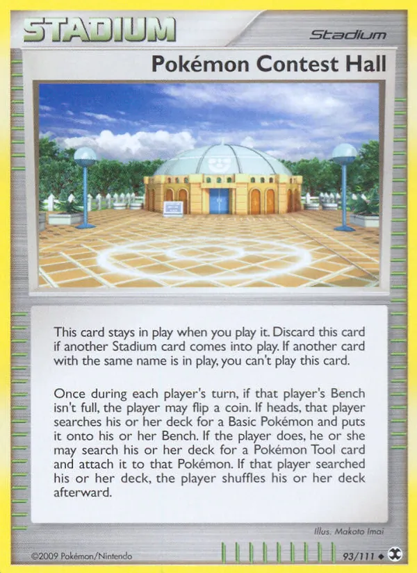Kaart Pokémon Contest Hall uit Rising Rivals, nummer 93/111