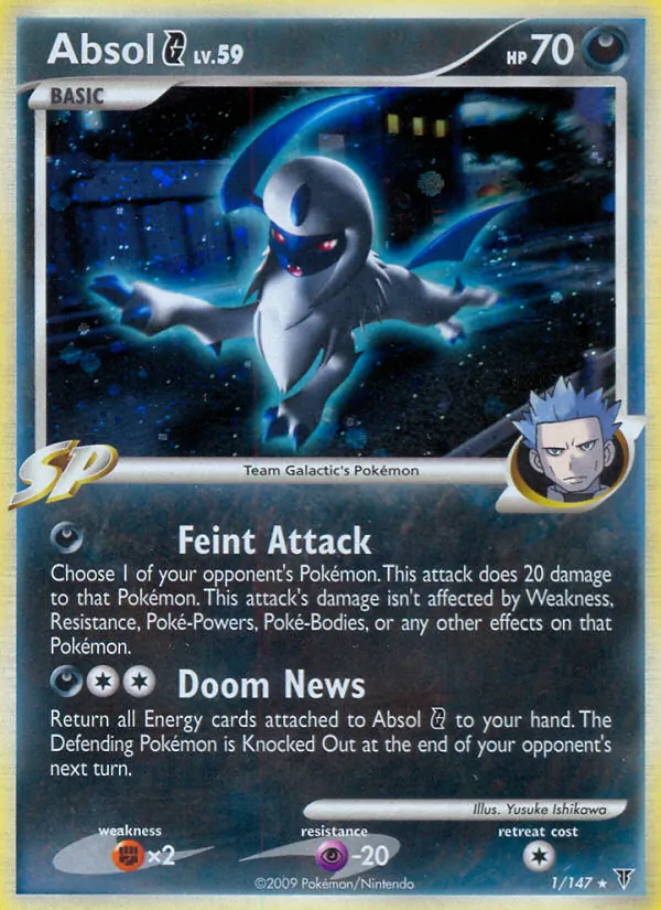 Absol G card from Supreme Victors, number 1/147