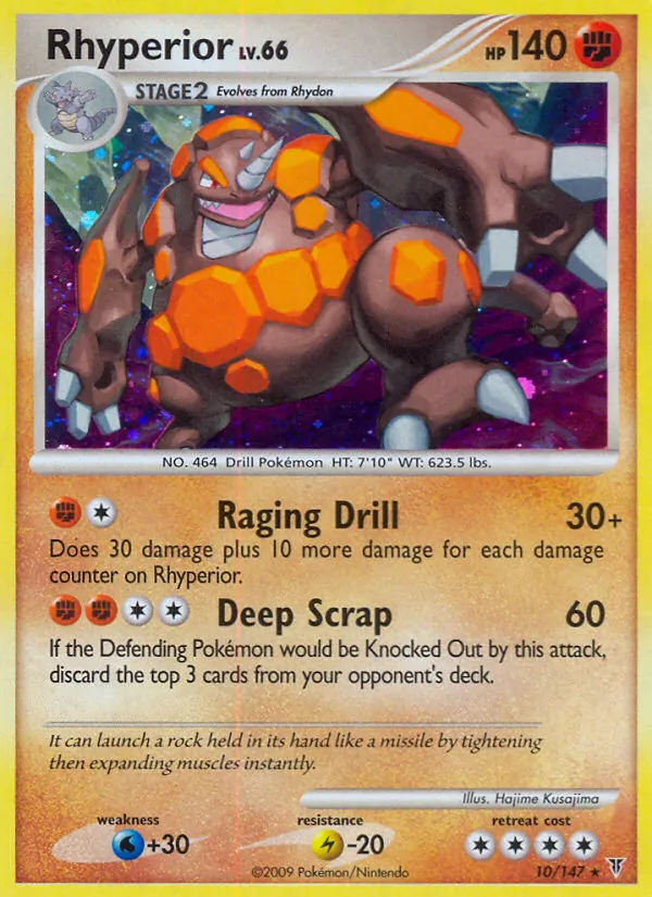 Rhyperior card from Supreme Victors, number 10/147