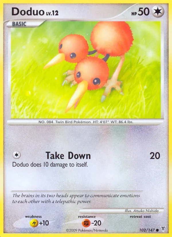 Doduo card from Supreme Victors, number 102/147