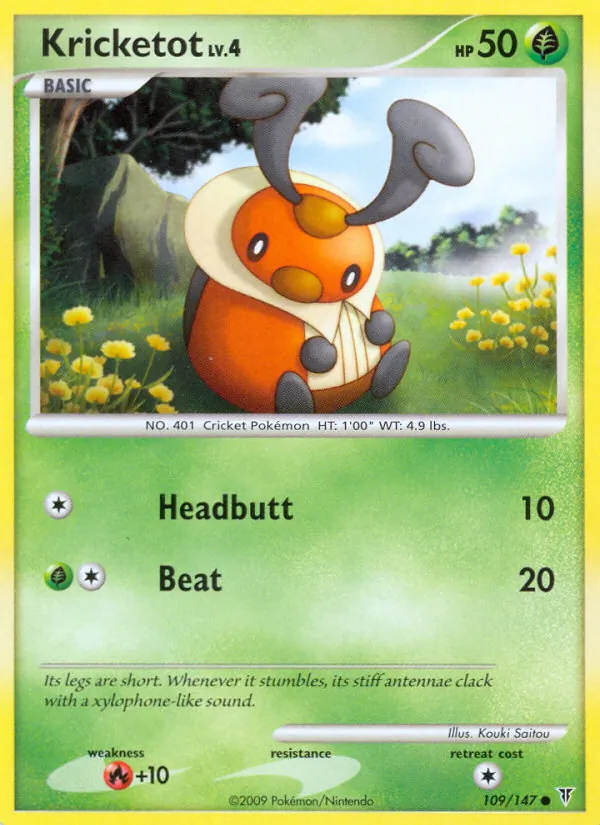 Kricketot card from Supreme Victors, number 109/147