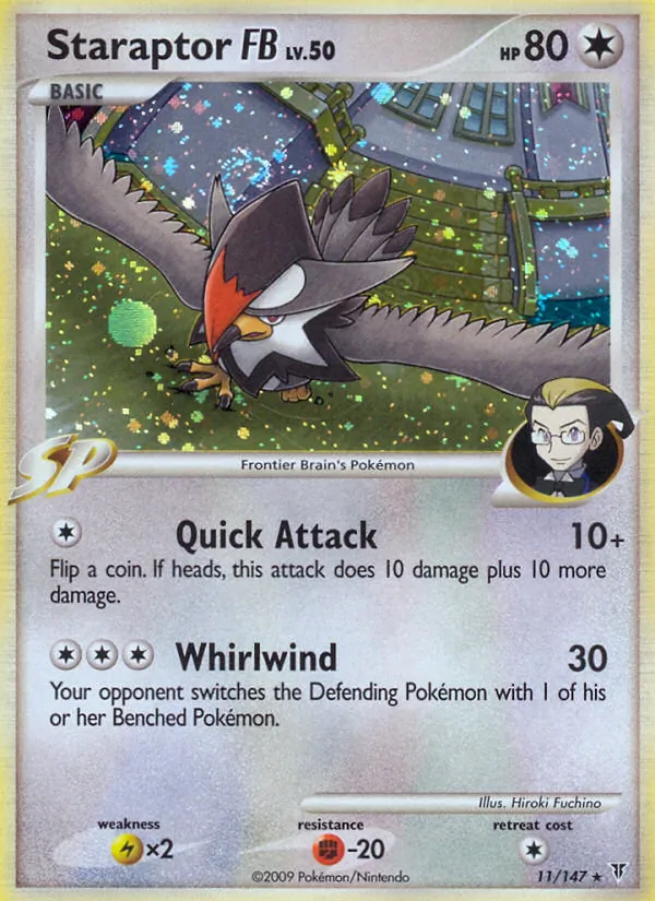 Staraptor FB card from Supreme Victors, number 11/147