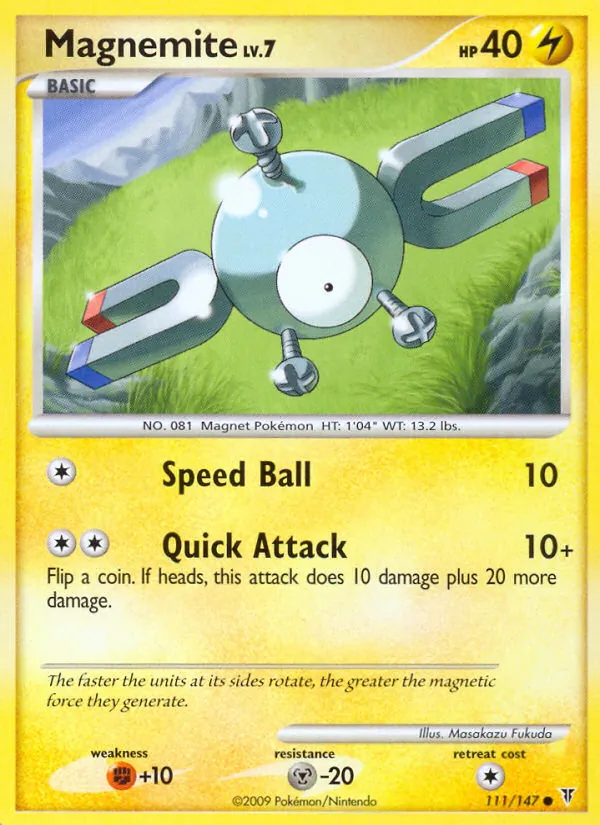 Magnemite card from Supreme Victors, number 111/147