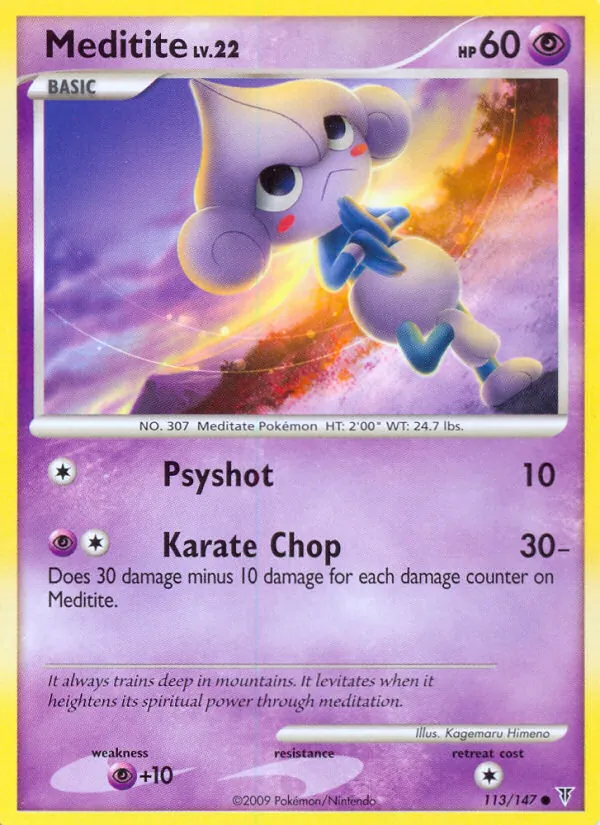 Meditite card from Supreme Victors, number 113/147