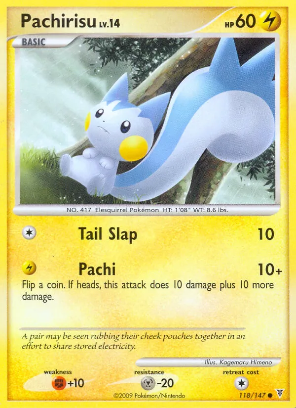 Pachirisu card from Supreme Victors, number 118/147