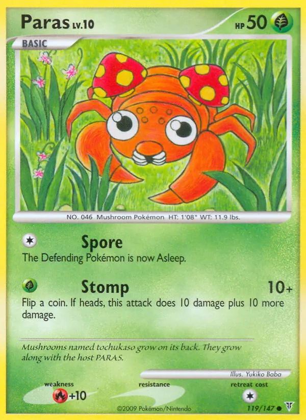 Paras card from Supreme Victors, number 119/147