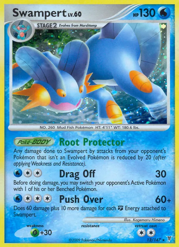 Swampert card from Supreme Victors, number 12/147
