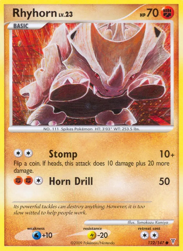 Rhyhorn card from Supreme Victors, number 122/147