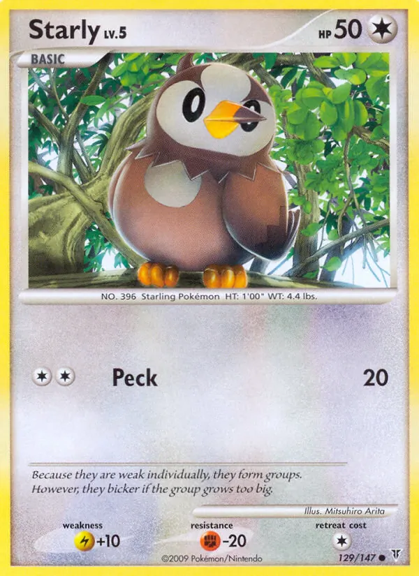 Starly card from Supreme Victors, number 129/147