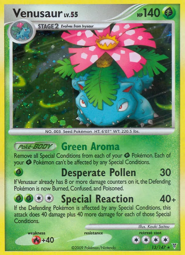Venusaur card from Supreme Victors, number 13/147