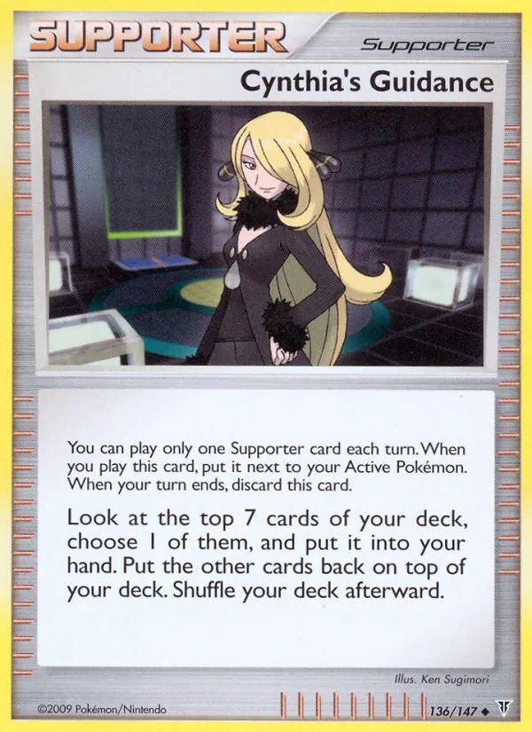 Cynthia's Guidance card from Supreme Victors, number 136/147
