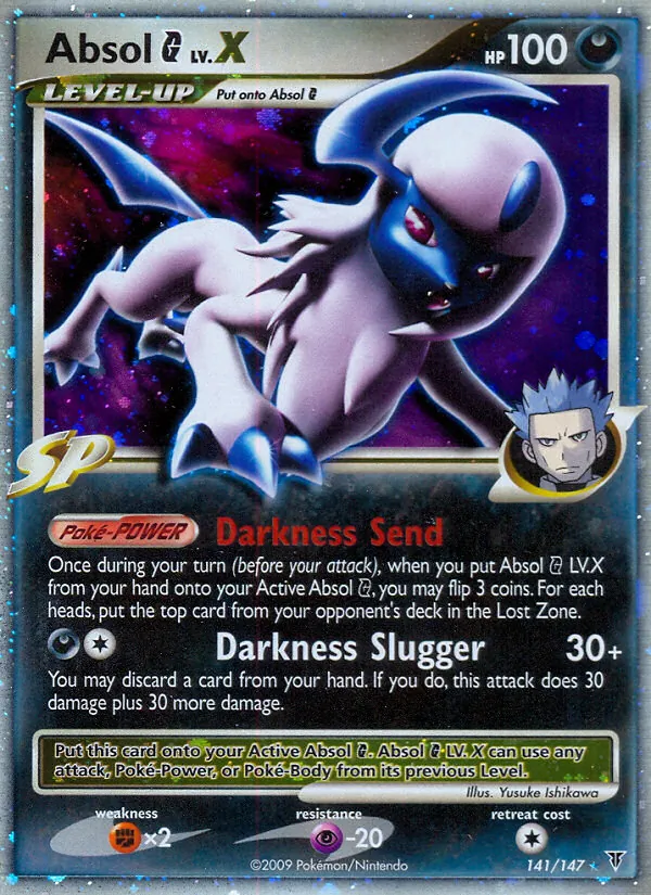 Absol G LV.X card from Supreme Victors, number 141/147