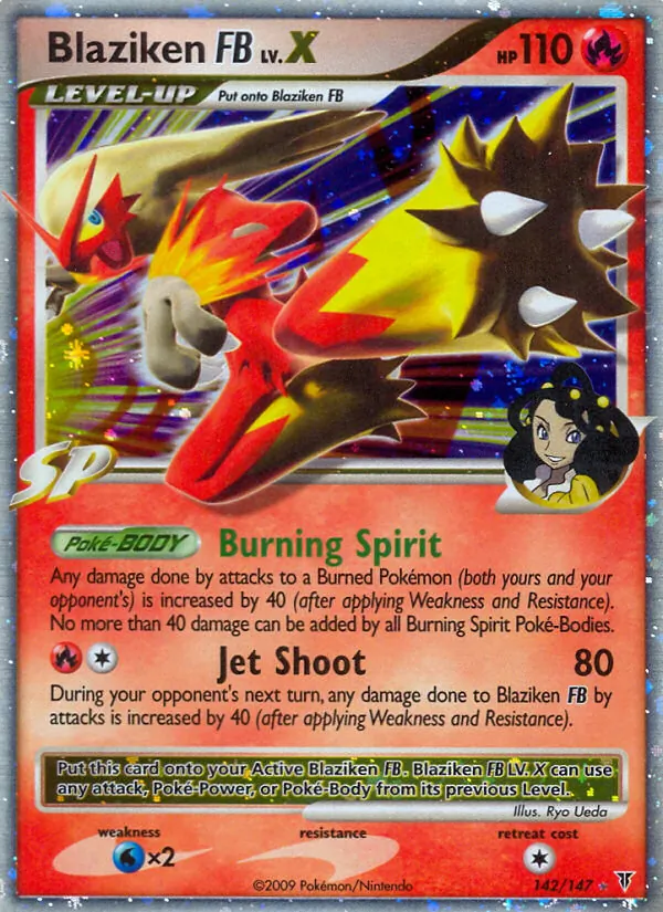 Blaziken FB LV.X card from Supreme Victors, number 142/147