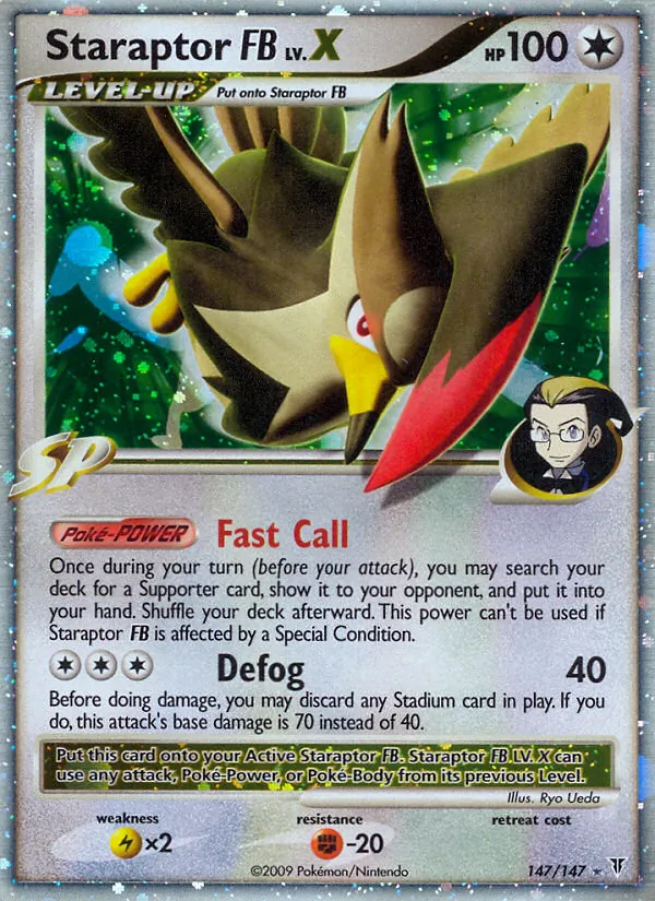 Staraptor FB LV.X card from Supreme Victors, number 147/147